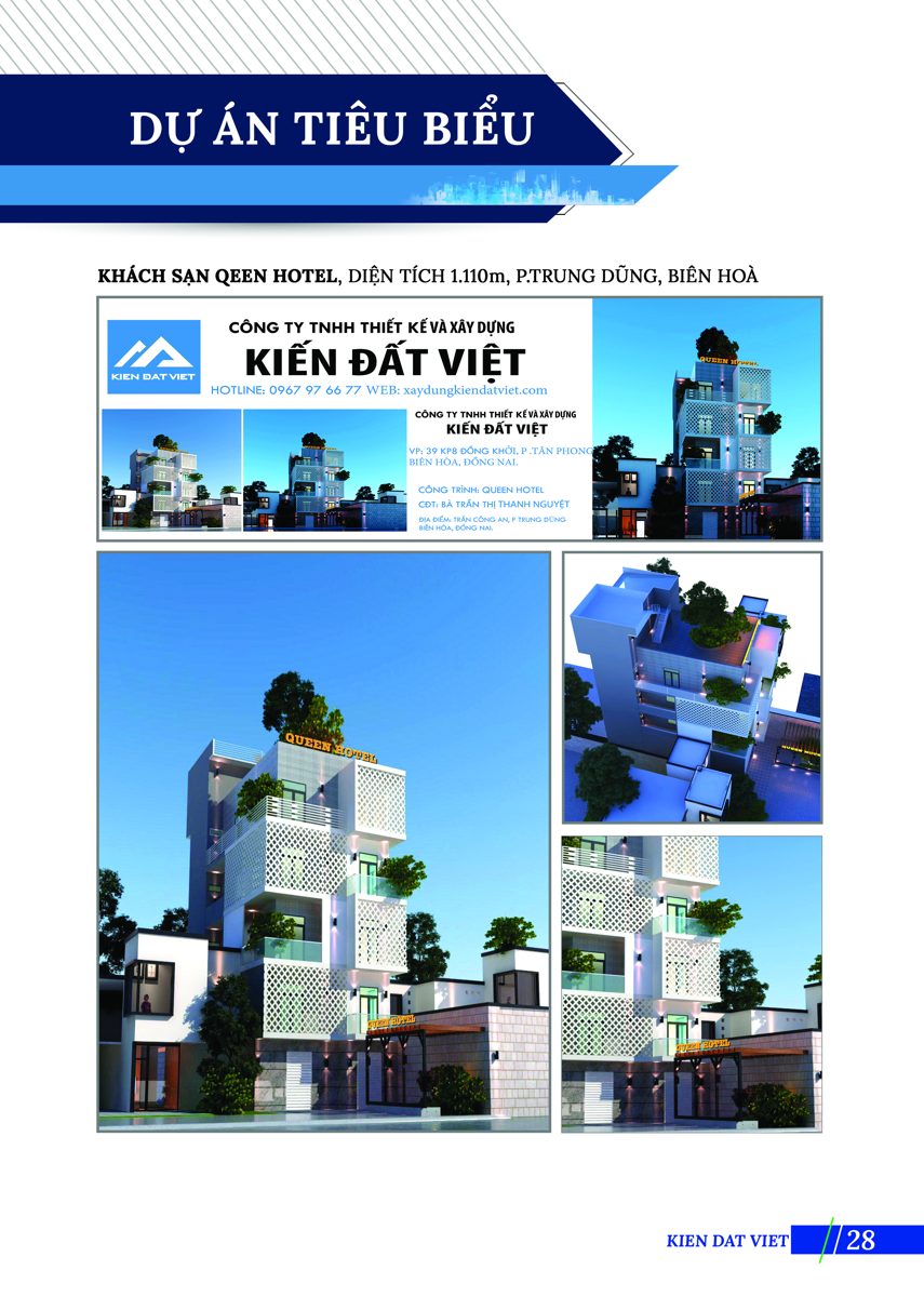 Khách sạn Queen phong cách hiện đại