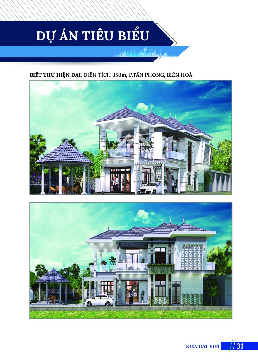Biệt thự phố 3 tầng nhà anh Bình